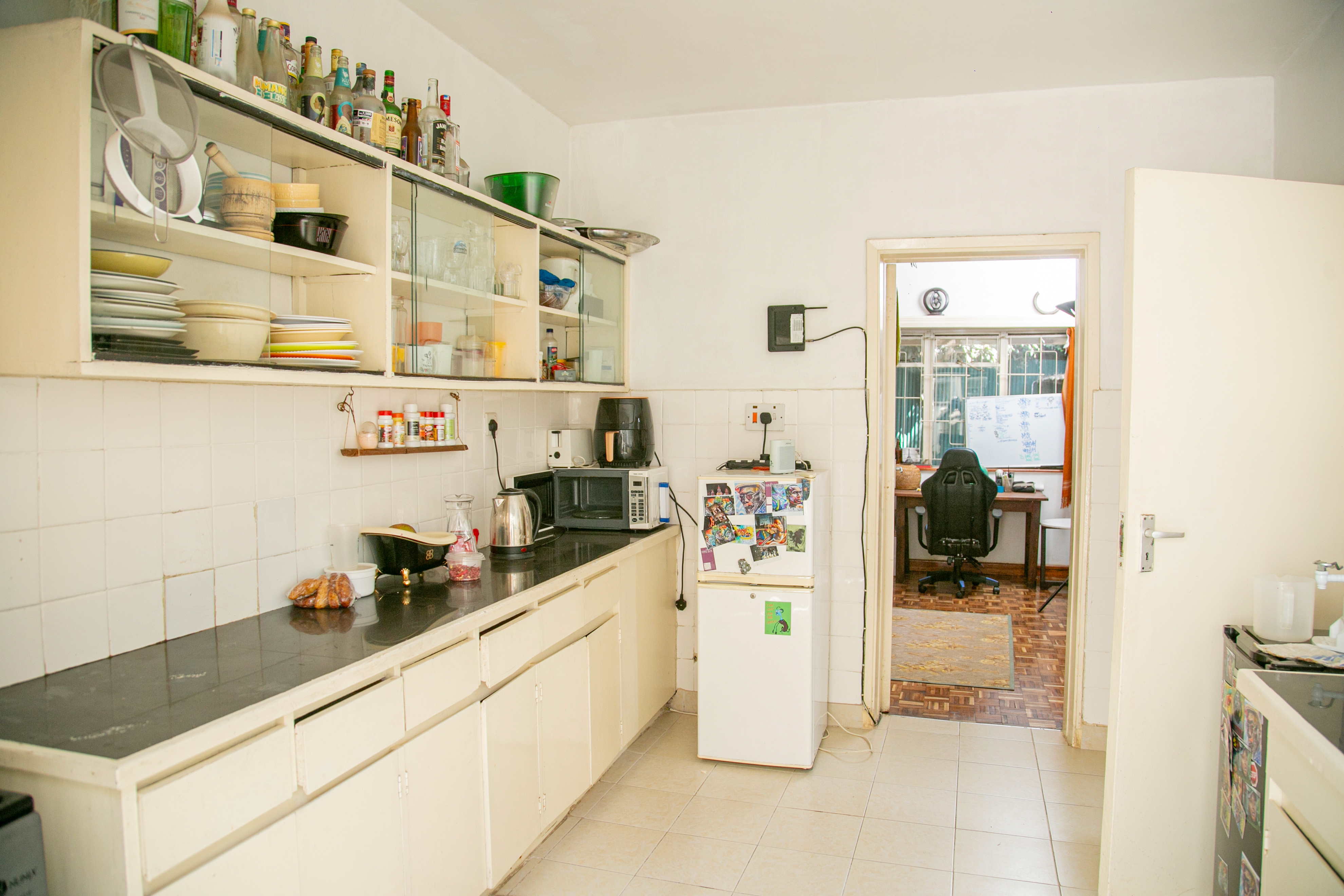 Enclosed traditional kitchen