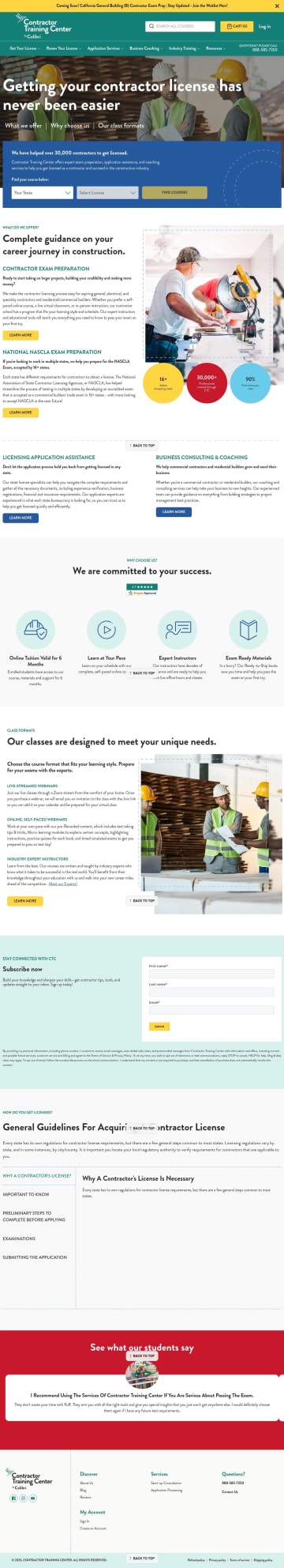 Contractor Training Center