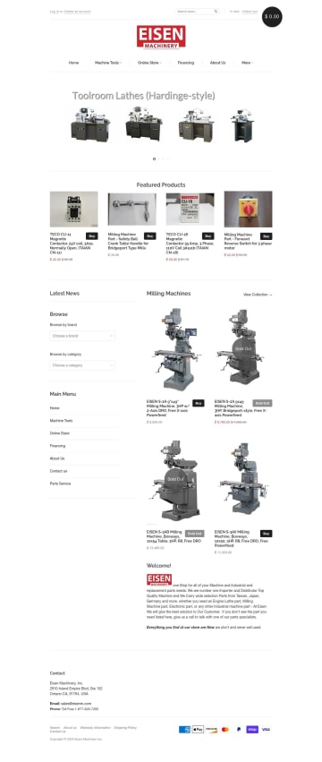 Eisen Machinery Inc