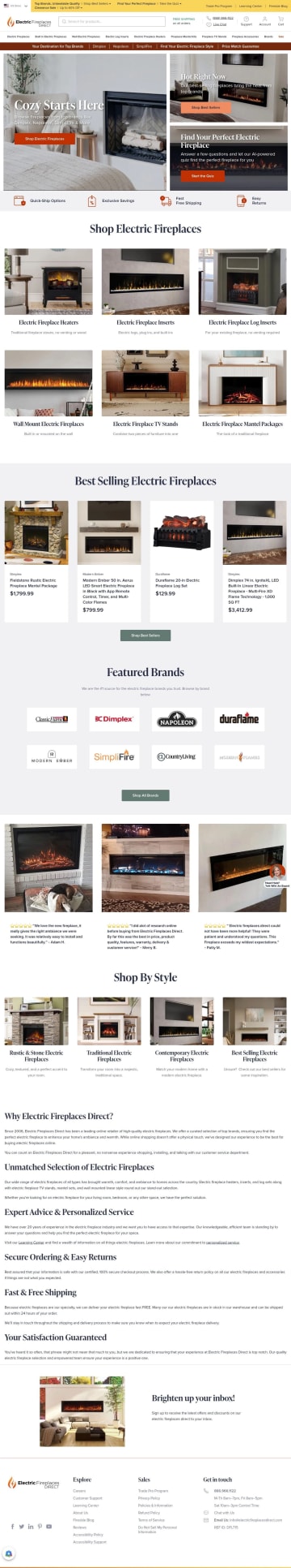 Electric Fireplaces Direct