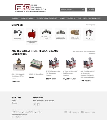 Fluid Handling Dynamics LTD. | ARO / Ingersoll Rand Pump Distributor 419-633-0560.