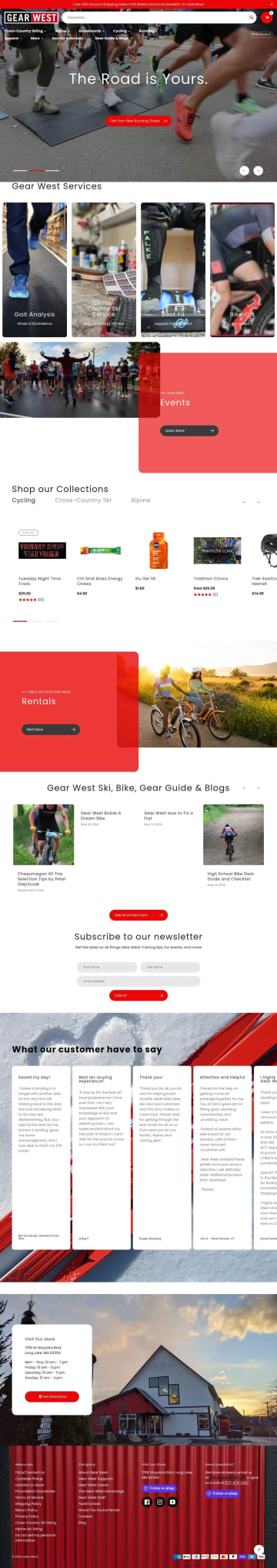 Gear West Ski Bike Run