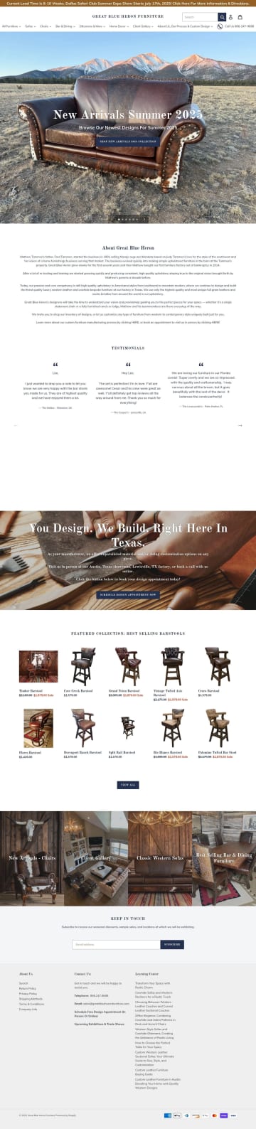 Great Blue Heron Furniture