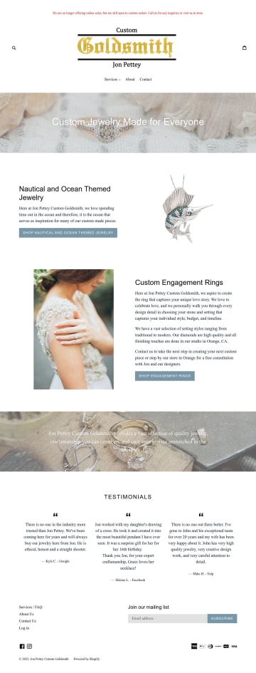 Jon Pettey Custom Goldsmith