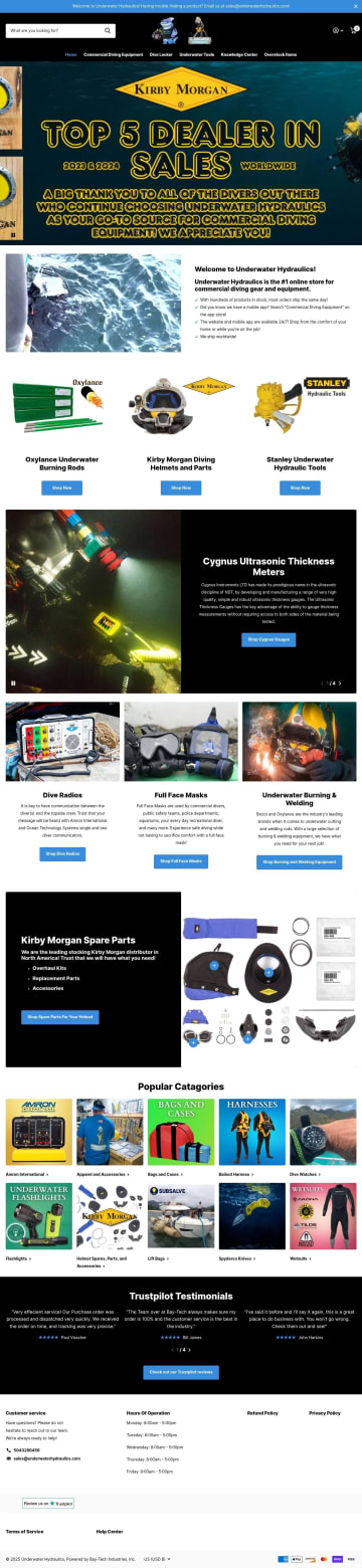 Low Prices!– Underwater Hydraulics
