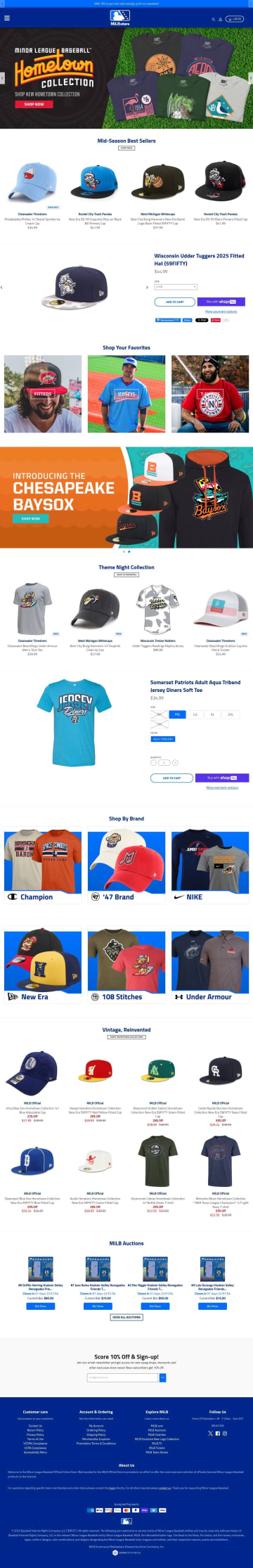 Minor League Baseball Official Store