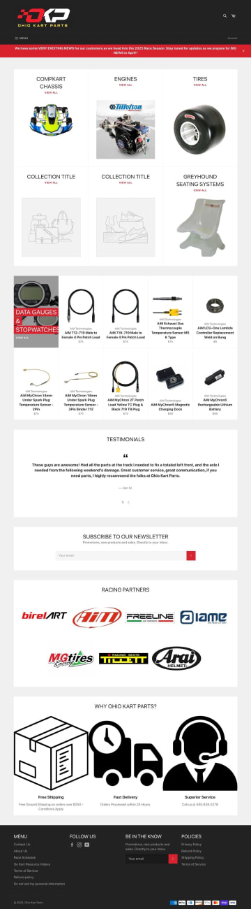 Ohio Kart Parts