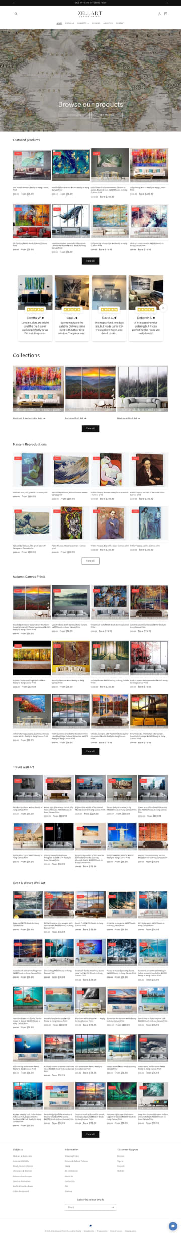 Zellart Canvas Prints