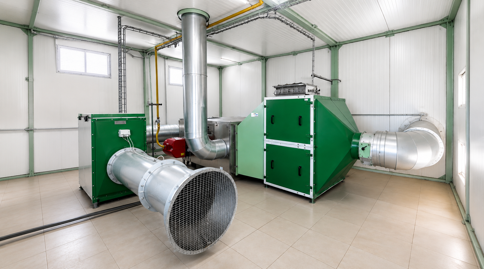 Food flour drying installation