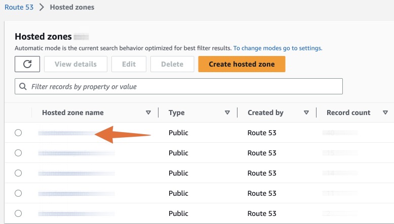Create hosted zone for FlowiseAI on AWS EC2