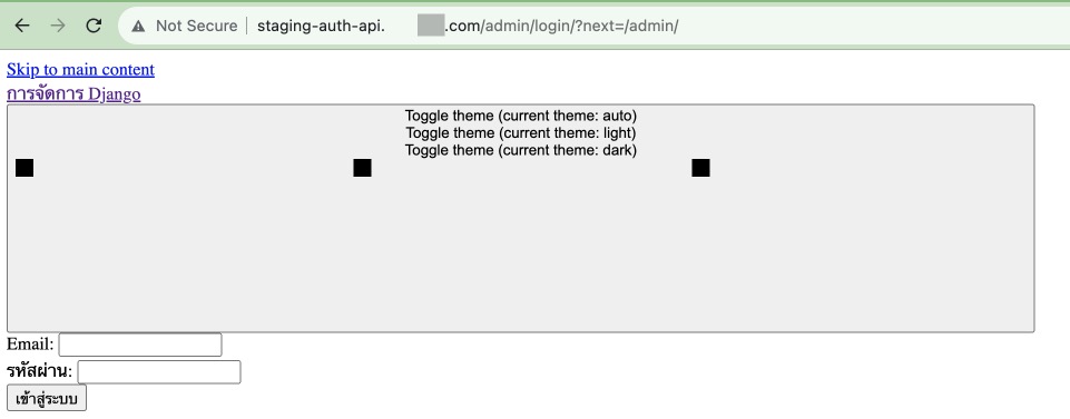 django auth api no css