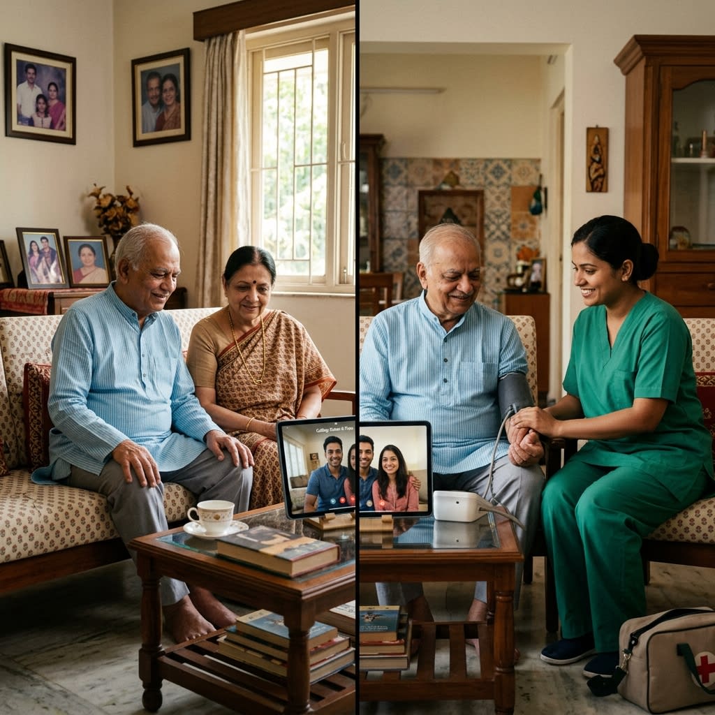 NRI Guide to Managing Elderly Parents' Care in India: Stay Connected, Stay Assured