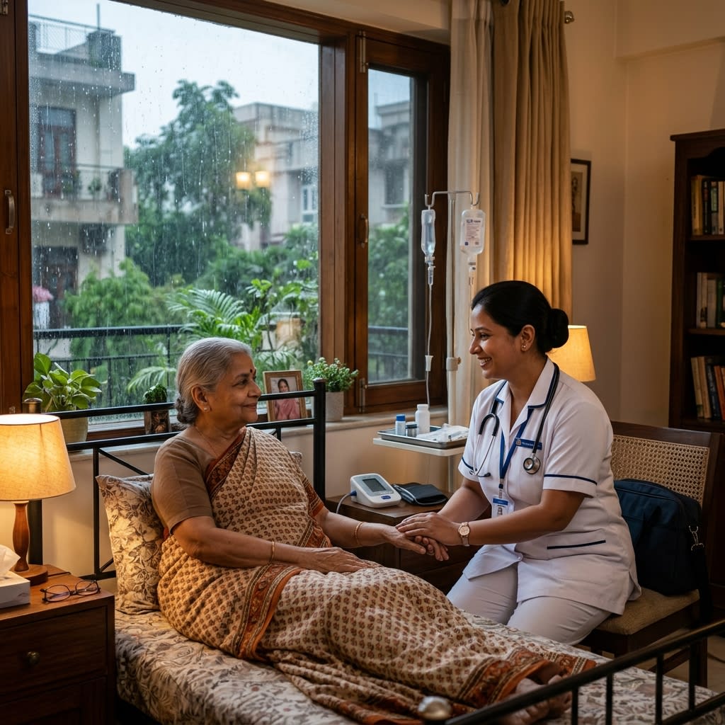 Monsoon Health Guide for Elderly in Delhi NCR: Protecting Seniors During the Rainy Season