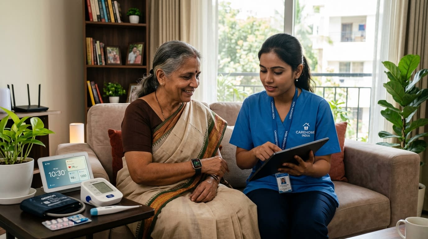 Smart Technology for Elderly Home Care: How IoT and Wearables Are Transforming Senior Safety in India