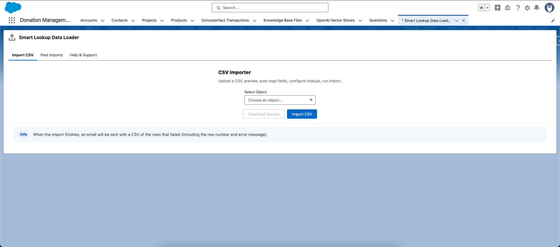 Smart Lookup Data Loader Tab