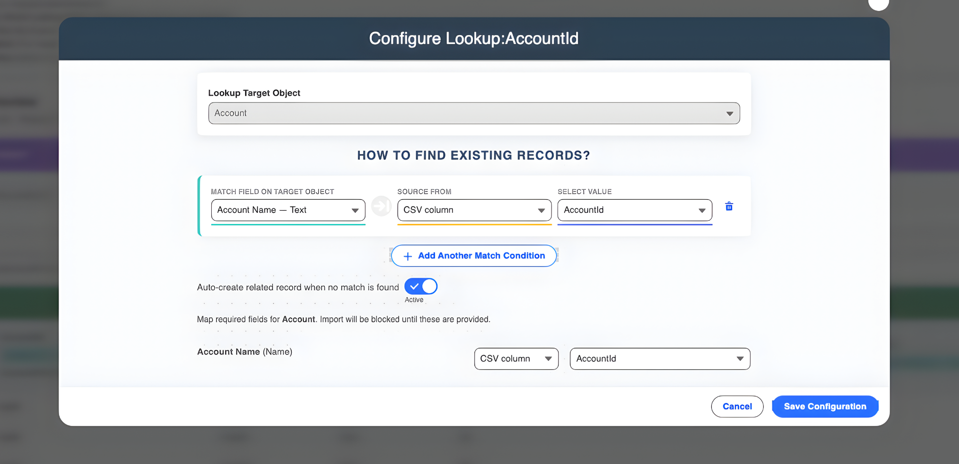 Data Validation and Success Screen