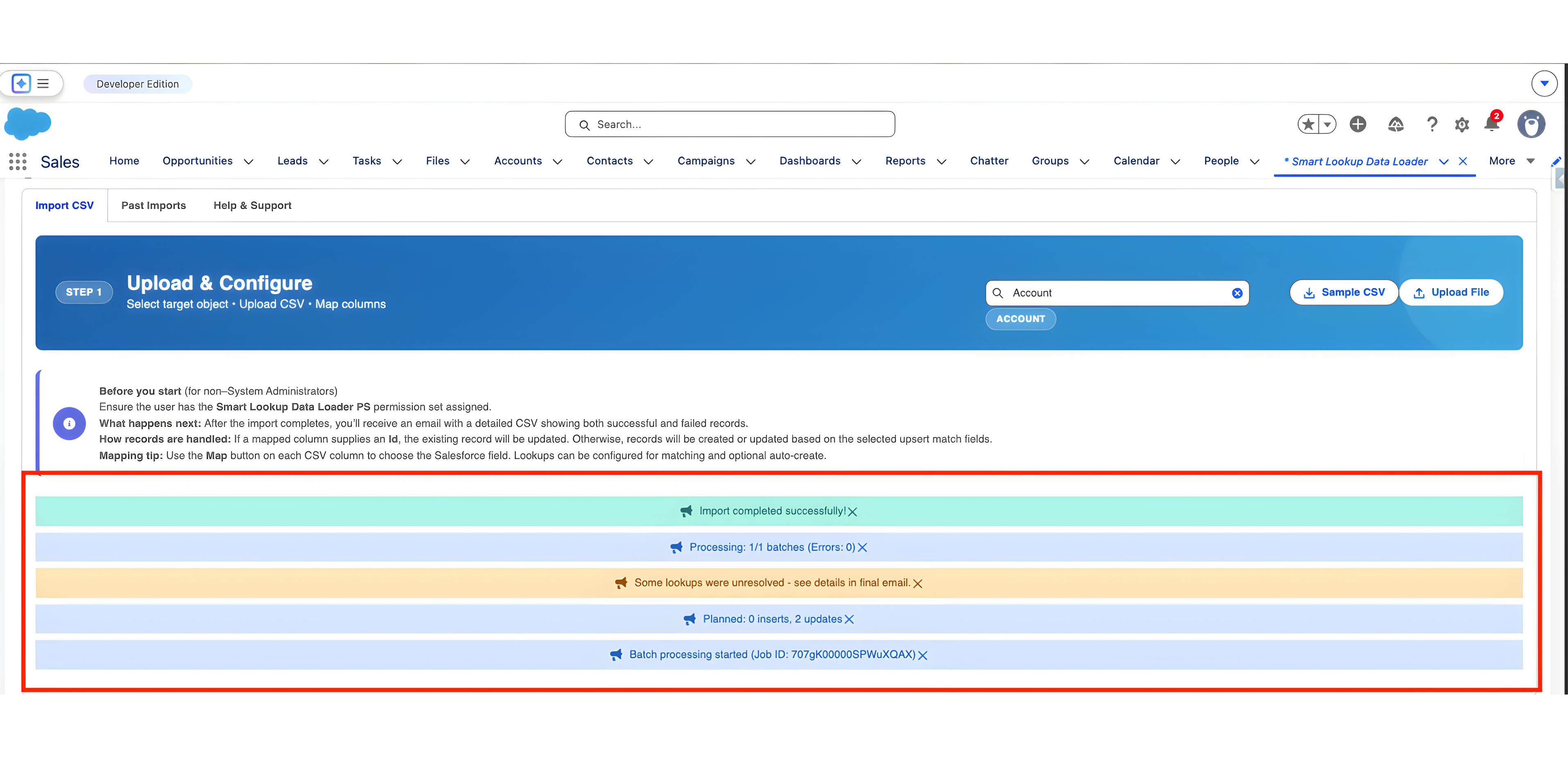 Real-time error validation logs