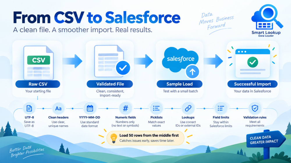 From raw CSV to a successful import