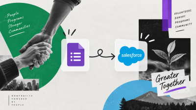 A Google Sheet sitting between Google Forms and Salesforce as a fragile middle layer