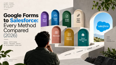 Seven methods for getting Google Form responses into Salesforce compared