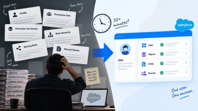 The six Salesforce systems that grant access to a single user, checked one screen at a time