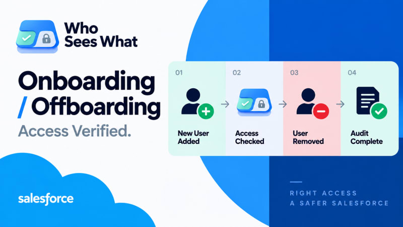 Verifying a Salesforce user's effective access actually changed after onboarding or offboarding
