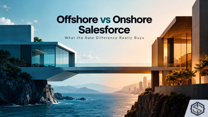 Offshore versus onshore Salesforce implementation: what the rate difference buys
