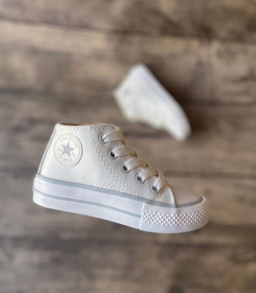 Botita Converse Eco Cuero Blanco