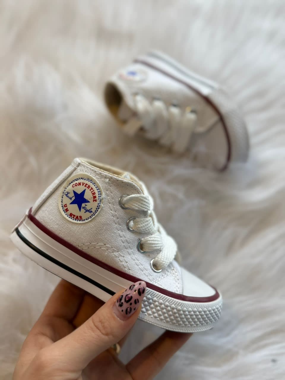Botita Converse Lona Blanco
