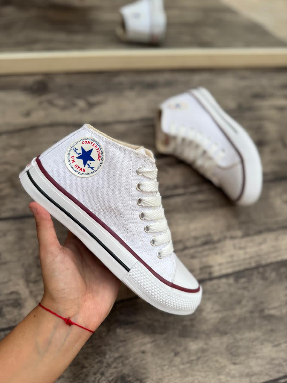Botita Converse Lona Blanco