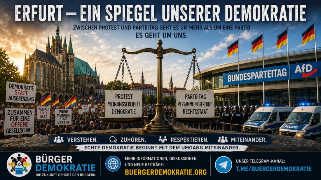 Erfurt – AfD-Parteitag und Gegendemonstrationen Juli 2026