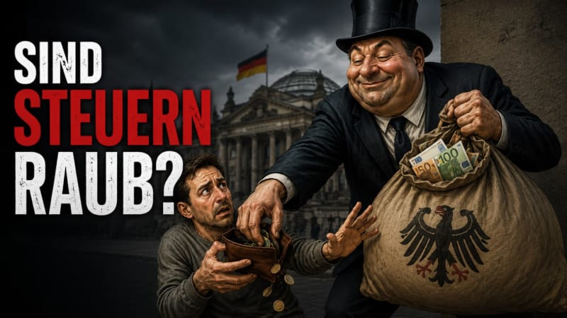 Symbolbild Steuern und Eigentumsrecht – Sind Steuern Raub?