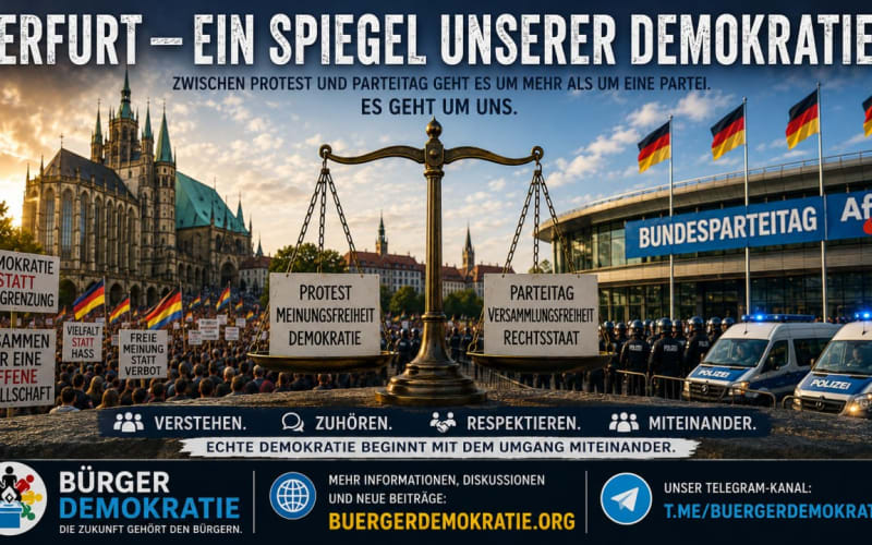 Erfurt – AfD-Parteitag und Demokratiebewährung