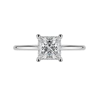 Platinum Solitaire Princess Cut ring