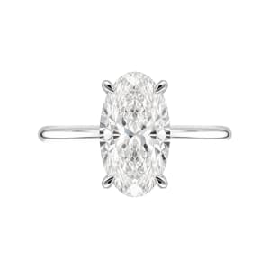 Platinum Solitaire Oval Cut