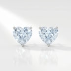 Cœur Lumière Studs — pair on white background