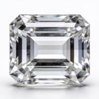 Emerald cut diamond