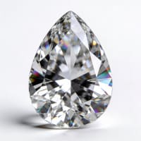 Pear cut diamond