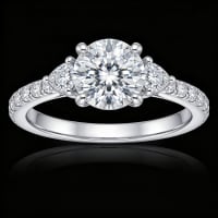 Sidestones engagement ring