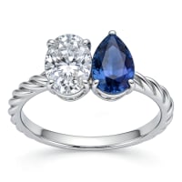 Toi et Moi engagement ring