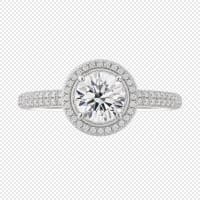 Platinum Pavé Round Brilliant ring