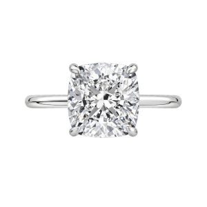 Platinum Solitaire Cushion Cut