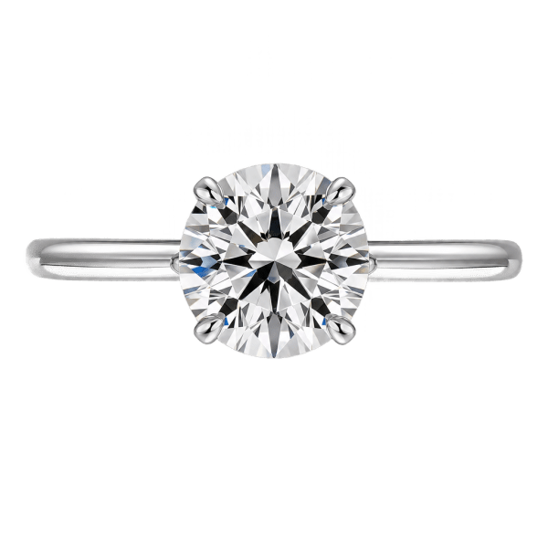 Platinum Solitaire Round Brilliant Engagement Ring