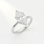 Marquise Cut Solitaire Ring — studio shot on white