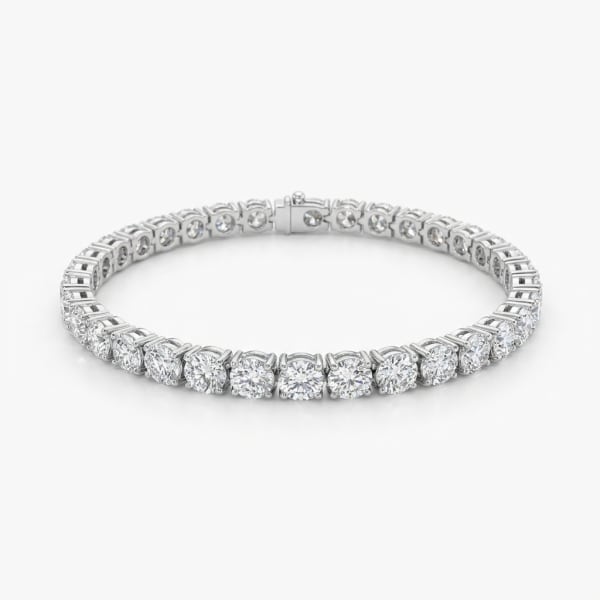 Diamond Tennis Bracelet — round brilliant lab diamond bracelet