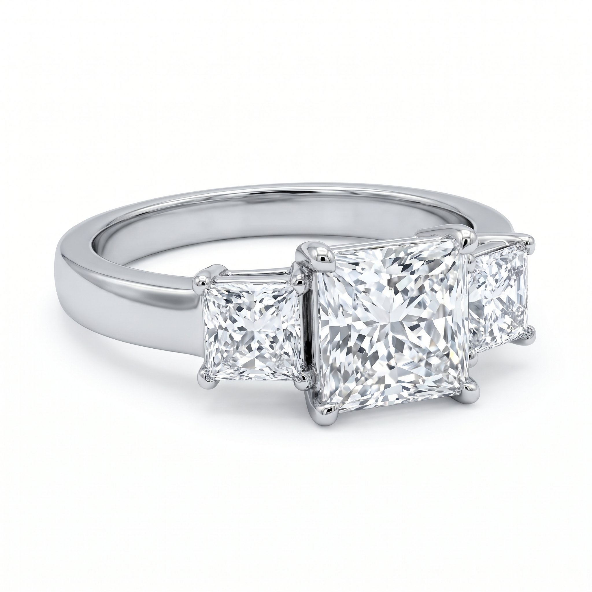Trilogie Three-Stone — lab-grown diamond engagement ring