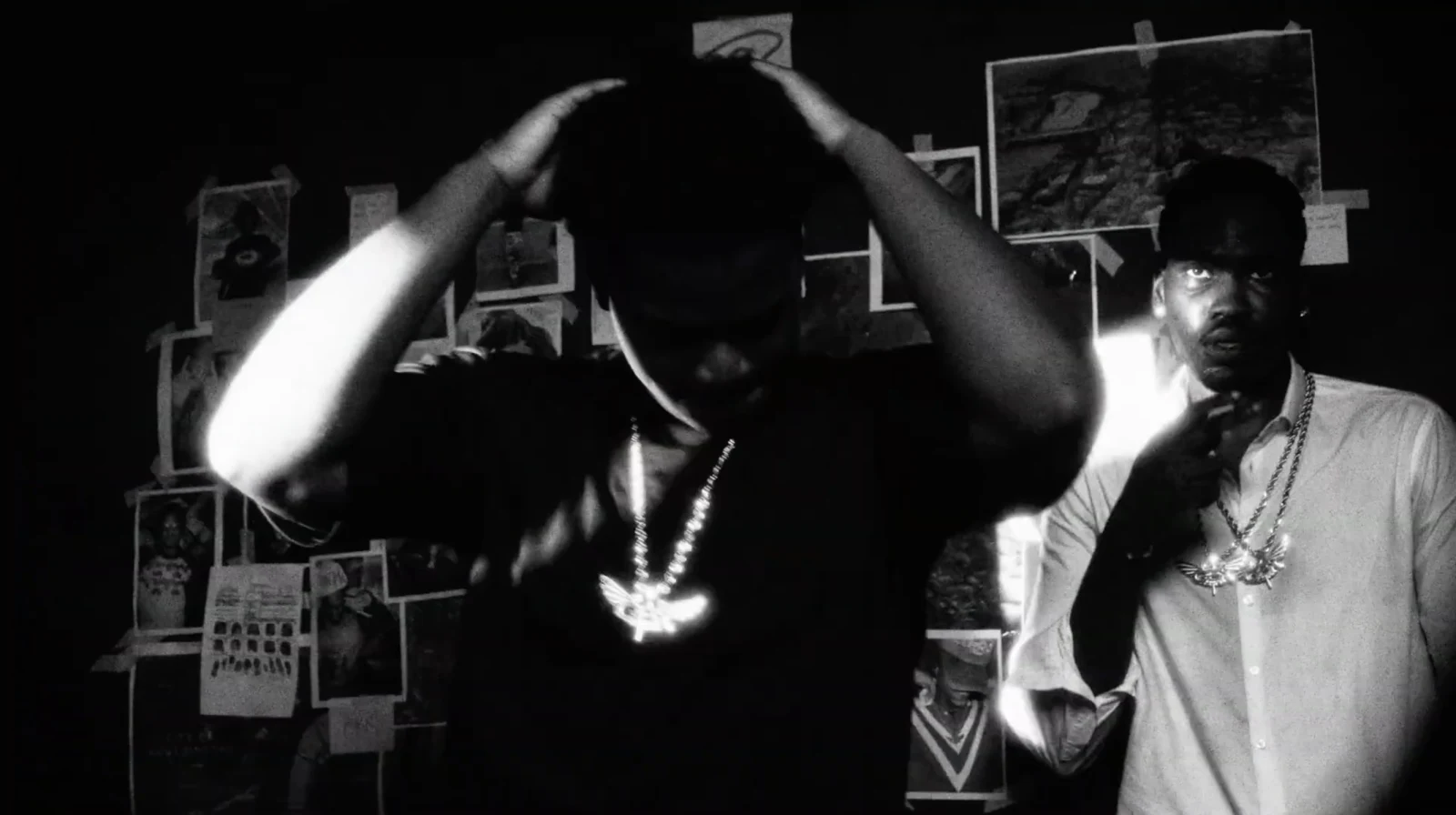 A black-and-white still from Yamsology