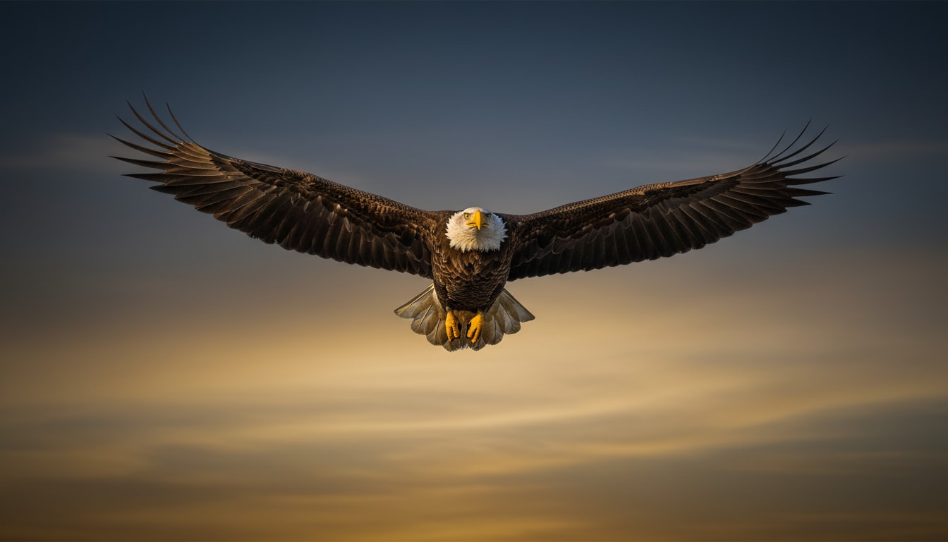 Eagle soaring
