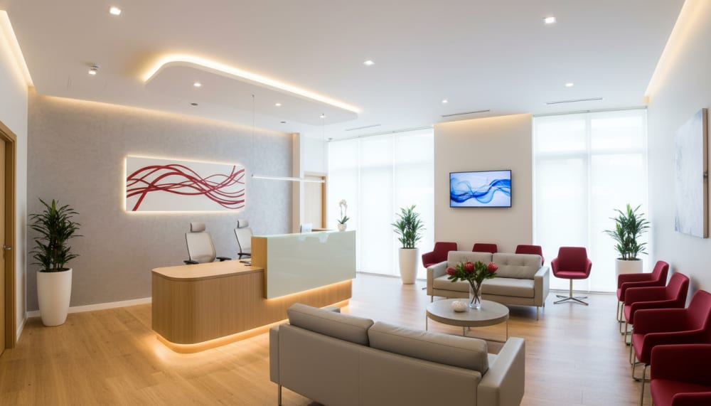 Modern dental office interior