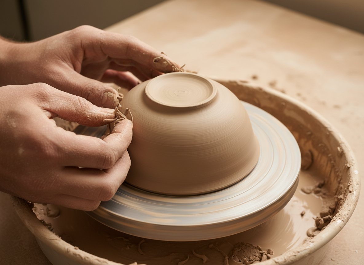 Pottery making process